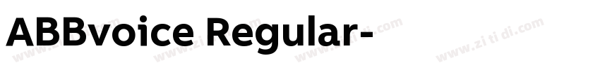 ABBvoice Regular字体转换